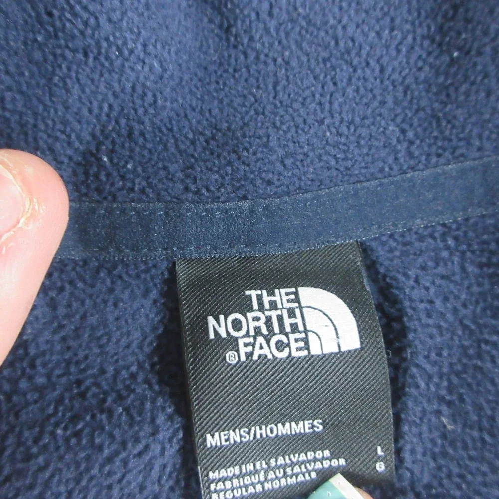 The‎ North Face Jacket Mens Large Blue Fleece 1/4 Zip Colorblock Pullover Hiking